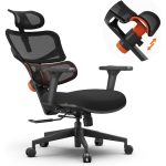 Ergonomic Office Chair – Auto-Following Lumbar Support with 4D Armrests & Adjustable Seat Depth