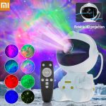 Astronaut Galaxy Star Projector – Starry Sky RGB LED Night Lamp with 360° Rotation for Kids’ Room & Christmas Gift