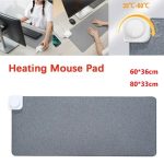 Digital Display Heated Mouse Pad – Electric Warming Desk Mat with Temperature Display for Office & Home Use
