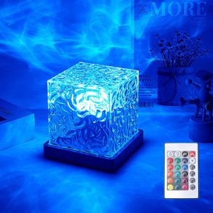 Northern Lights Projector Lamp – 16-Color Ocean Wave Night Light with Remote Control